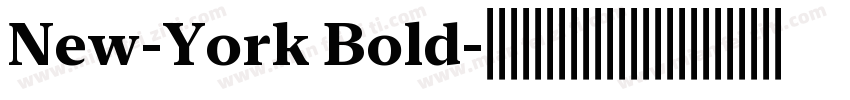 New-York Bold字体转换